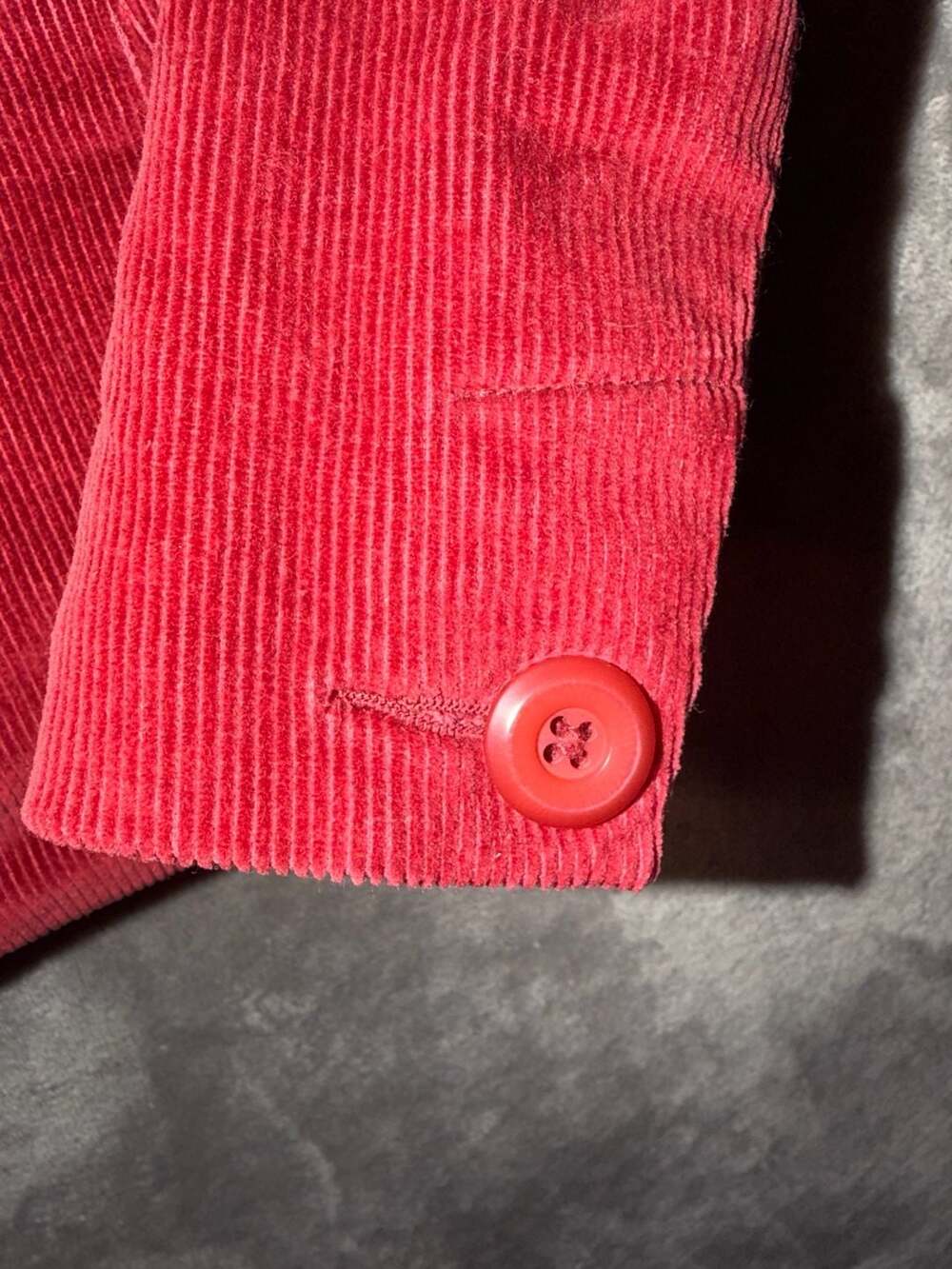 L.L. Bean Women's Red Corduroy Blazer Size 14 Regular - Picture 4 of 7